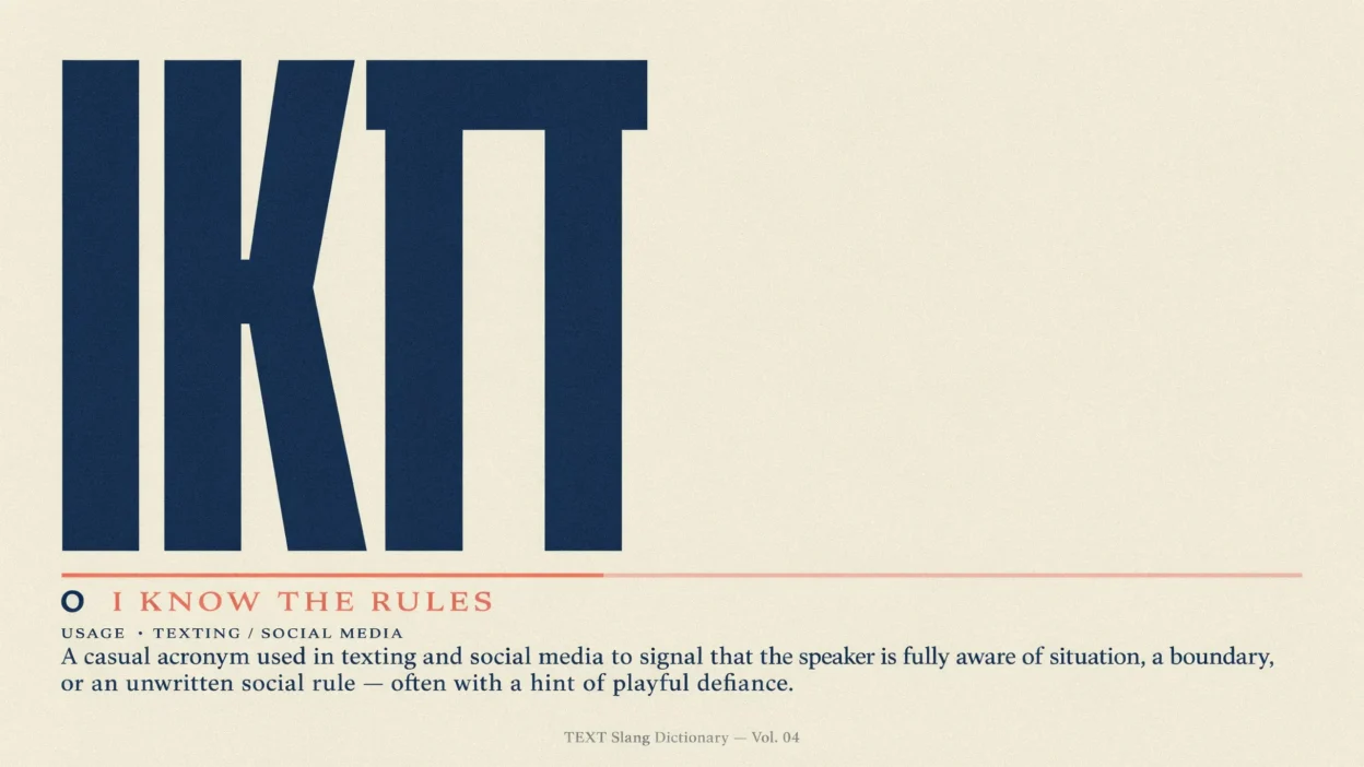 IKTR Meaning in Text